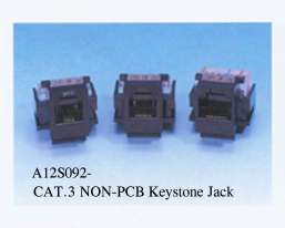 CAT.3 NON-PCB Keystone Jack