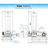 Roots Blower - Outside Dimensions - THW Type