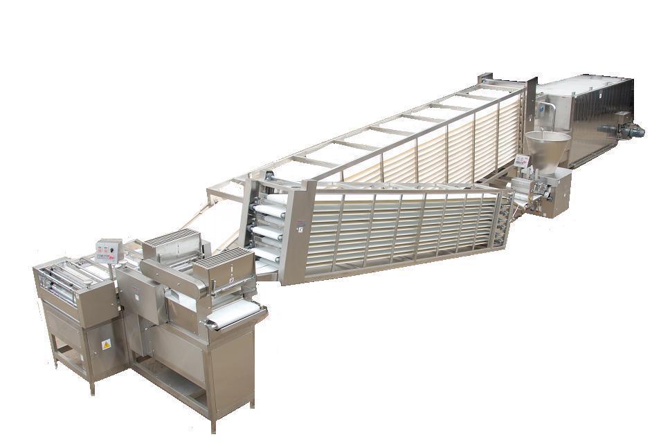 صمم هذا الخط الآلي المتكامل  لإنتاج للخبز اليومي. فهو يمكن أن يتوفر بطاقات إنتاجية متعددة، حسب الطلب و المساحة المتوفرة. تتراوح الطاقة الإنتاجية من 400 – 12000 رغيف بالساعة و بقطر 15 – 40 سم.