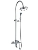 Exposed elevating bath/shower mixer