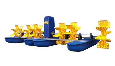 6 impellers long-arm paddlewheel aerator