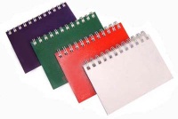 pp notepad with spiral bind