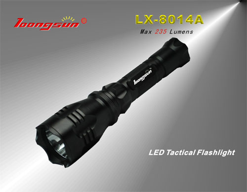 LED tactical flashlight, gun flashlight