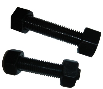 ASTM A193 B7 stud bolt with two ASTM A194 2H nuts