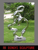 stainless steel abstract sculpture - ST-1033