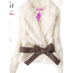women's fur coat wholeslae Korean  Lady  Rabbit Fur Coat
