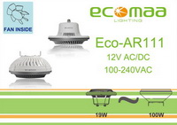 Ecomaa-AR111 Series 11W&19W AR111 Lamp with Fan inside