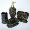 Bathroom accessories made of resin material