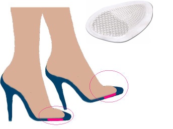 Silicone soft cushion for High Heels. - FPS00-AC