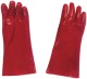 Red PVC fully coated gloves
