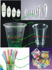 Bubble tea cups,Straws and sealing film