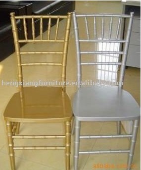 gold and silver chairs