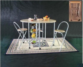 steel table set