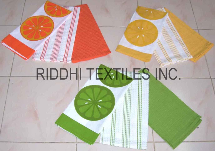 Kitchen Towel,Dish Cloth,Apron,Mittens,Pot Holder,Yellow Duster - 004