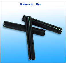 black spring steel slotted pin