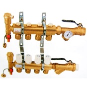 Radiant Heating Manifold - brass valve