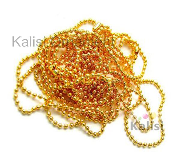 golden color ball chain