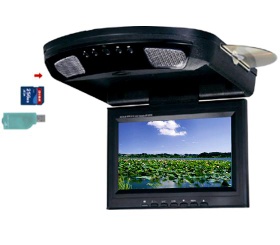 car roofmount DVD player with IR,FM,USB,TV/DVD/VCD/CD/CD-R/IR/FM,Speaker.MP3,MP4