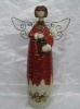 Ceramic Angel Figurine w/ metal wing--11