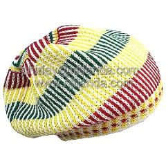 100% cotton knitted jacquard hat/beanie