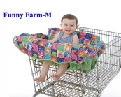 Best Selling--baby shopping cart cover/trolley cart cover/seat cover/seat pad/seat cushion--Funny Farm