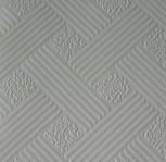 Vinyl Laminated Gypsum Ceiling Tiles With Foil Backing