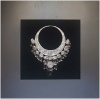 Home Decoration Of Silver Necklace in Shadow Box for Wall Decor (1255A)
