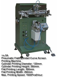 screen printing machine for circle and ellipse objective