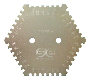 Stainless steel wet film gauge