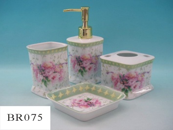 ceramic porcelain bathroom set