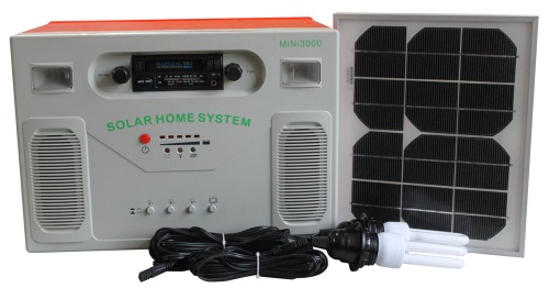 solar home system, with plastic batttery box, built-in controller, 10-40w