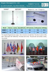 Magnetic flagpole