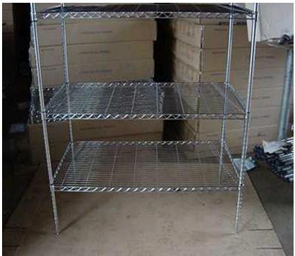 Wire shelving