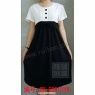 Korea/Japan Fashionable Short Sleeve Waistband Maternity Dress