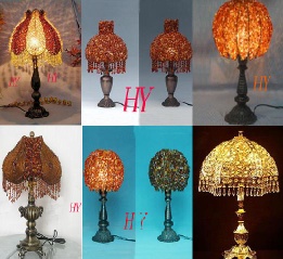 Glass hand painting lamp Color Glass Bead lampshade Crystal Decoration and Decoration fittings