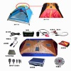 camping tent with flexible solar panel
