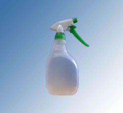 plastic container with trigger sprayers