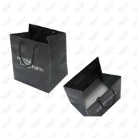 high quality black card paper bag