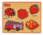 Red- one of our Basic Colors with wording Puzzle Set of 8