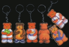 Lovely Pair Bears Key Chains