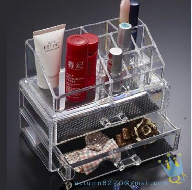 clear cosmetic display stand