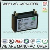 2014 Hot Sale Small Dissipation Factor CBB61 AC MOTOR CAPACITOR