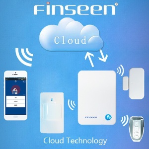 Shenzhen Finseen portable wifi home alarm kit not zigbee home automation IP Cloud Alarm - 02