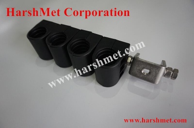 Though Type Feeder Clamp, Cable Clamp for Coax Cable
