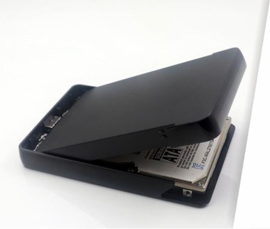 tool free HDD enclosure,2.5 inch HDD case,plastic casing,screwless