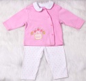 Baby Girl Boutique Clothing Set With Embroidery 2pcs
