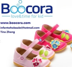 Squeaky Shoes, Girls, with flowers Squeaker,-Boocora - BOOCORA Baby shoes