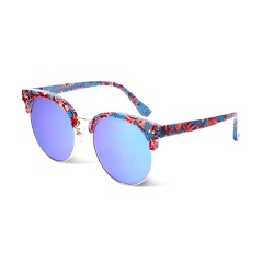 2015 Summer Style Sunglasses Women Men Brand Designer Vintage Round Metal Outdoor UV 400 Mirror Goggles Sun glasses With Box