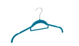 flocked Shirt Hanger with bar notches - 008