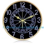 LISHUO12 inches large European wall clock simple contemporary sitting room clock digital quartz watch fashion and personalit - LS013